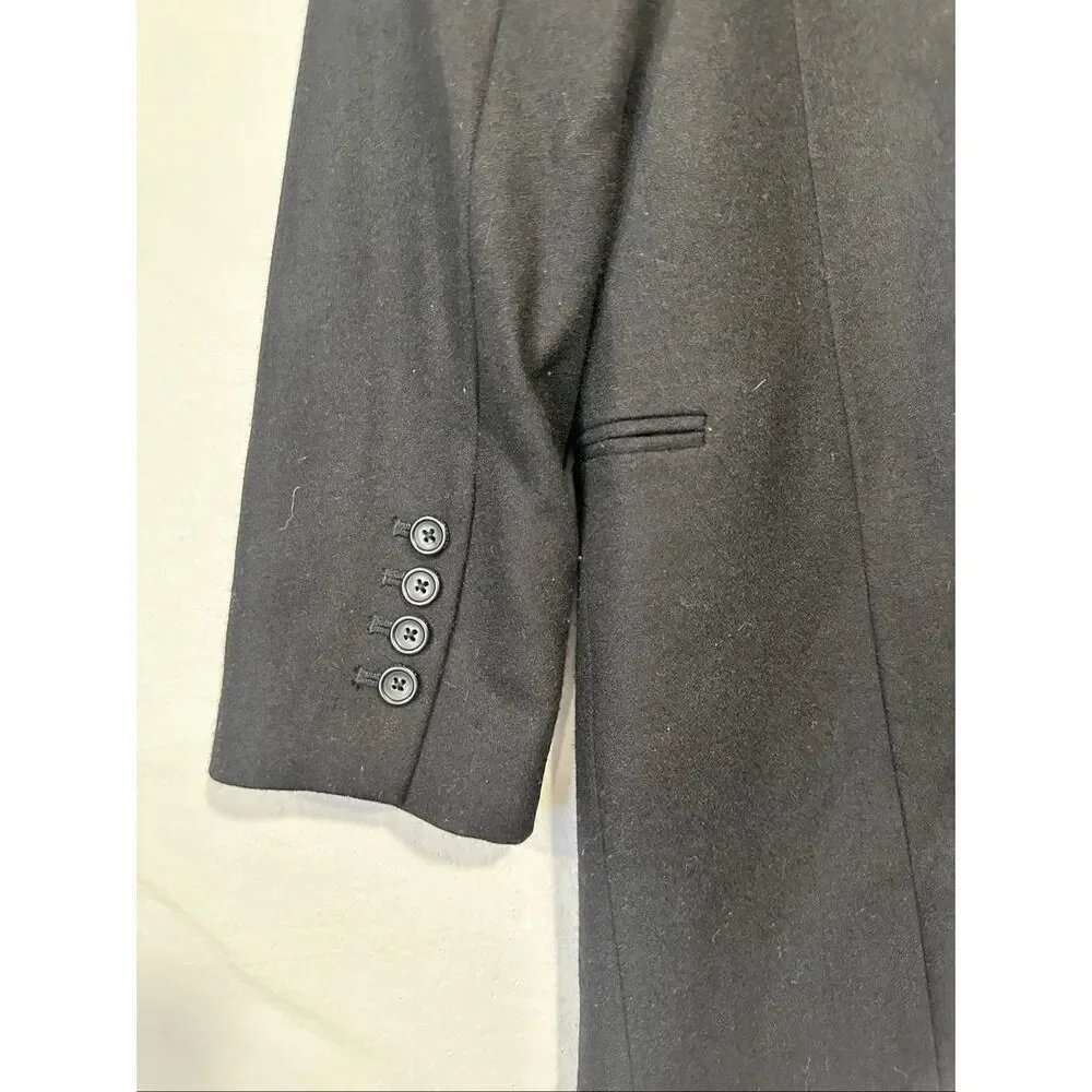EQUIPMENT Depuis 1976 Women's Black Blazer Wool Oversized Black Jacket, Size 8 M